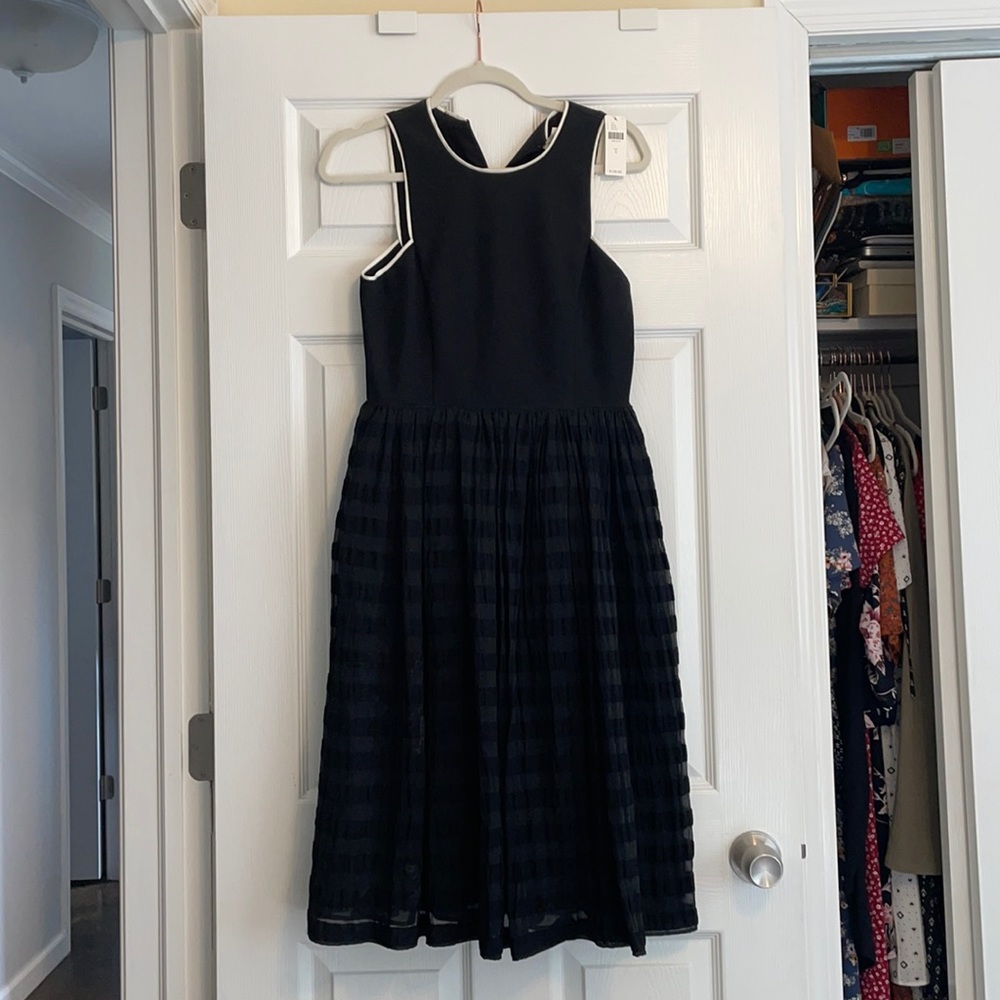 Anthropologie tea length mod dress
